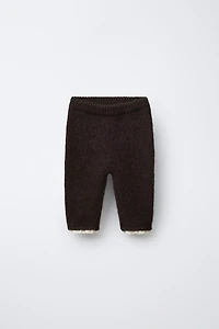 LEGGING EN MAILLE AVEC DENTELLE