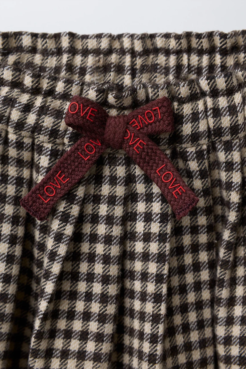 GINGHAM SOFT SKIRT