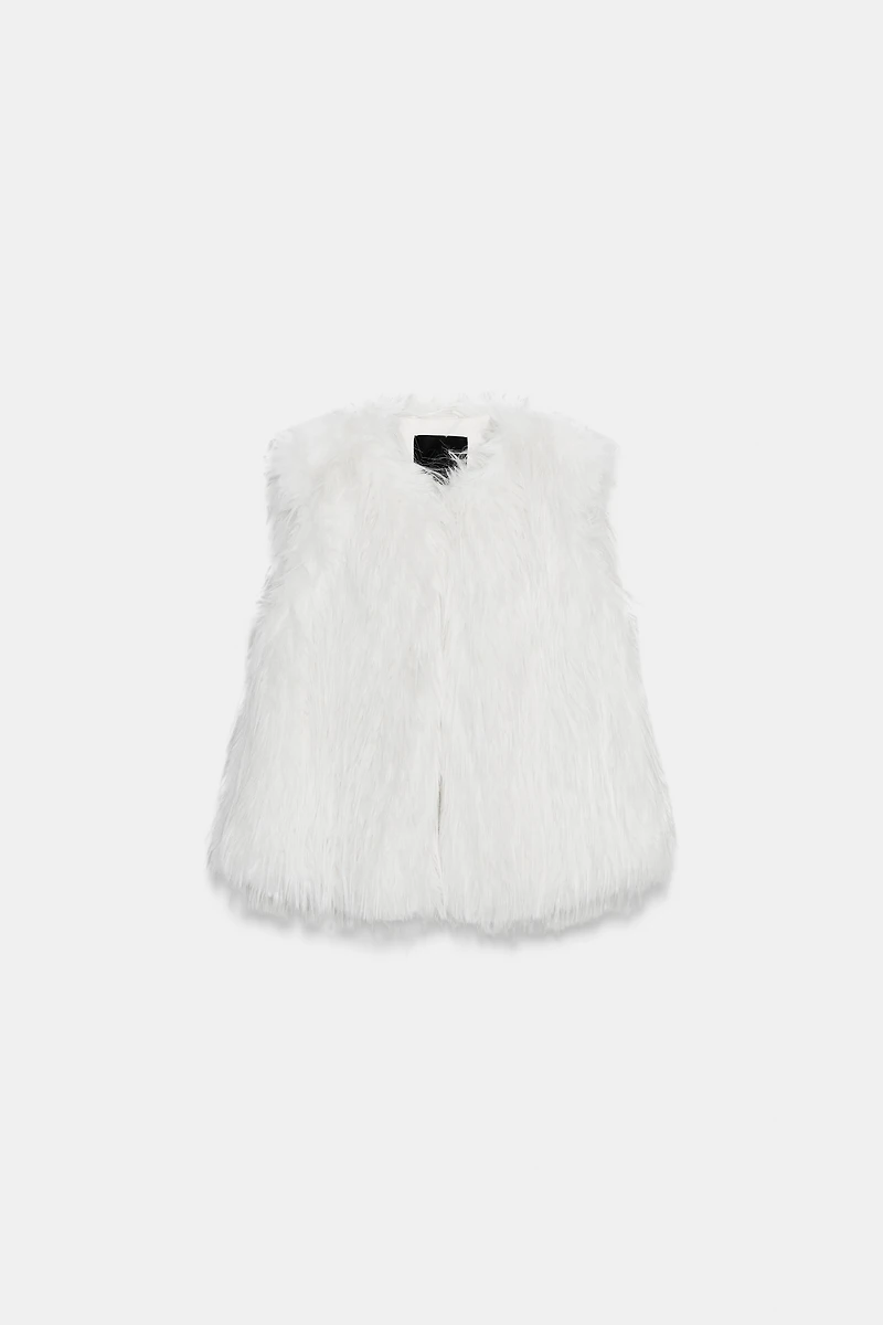 ZW COLLECTION FAUX FUR VEST