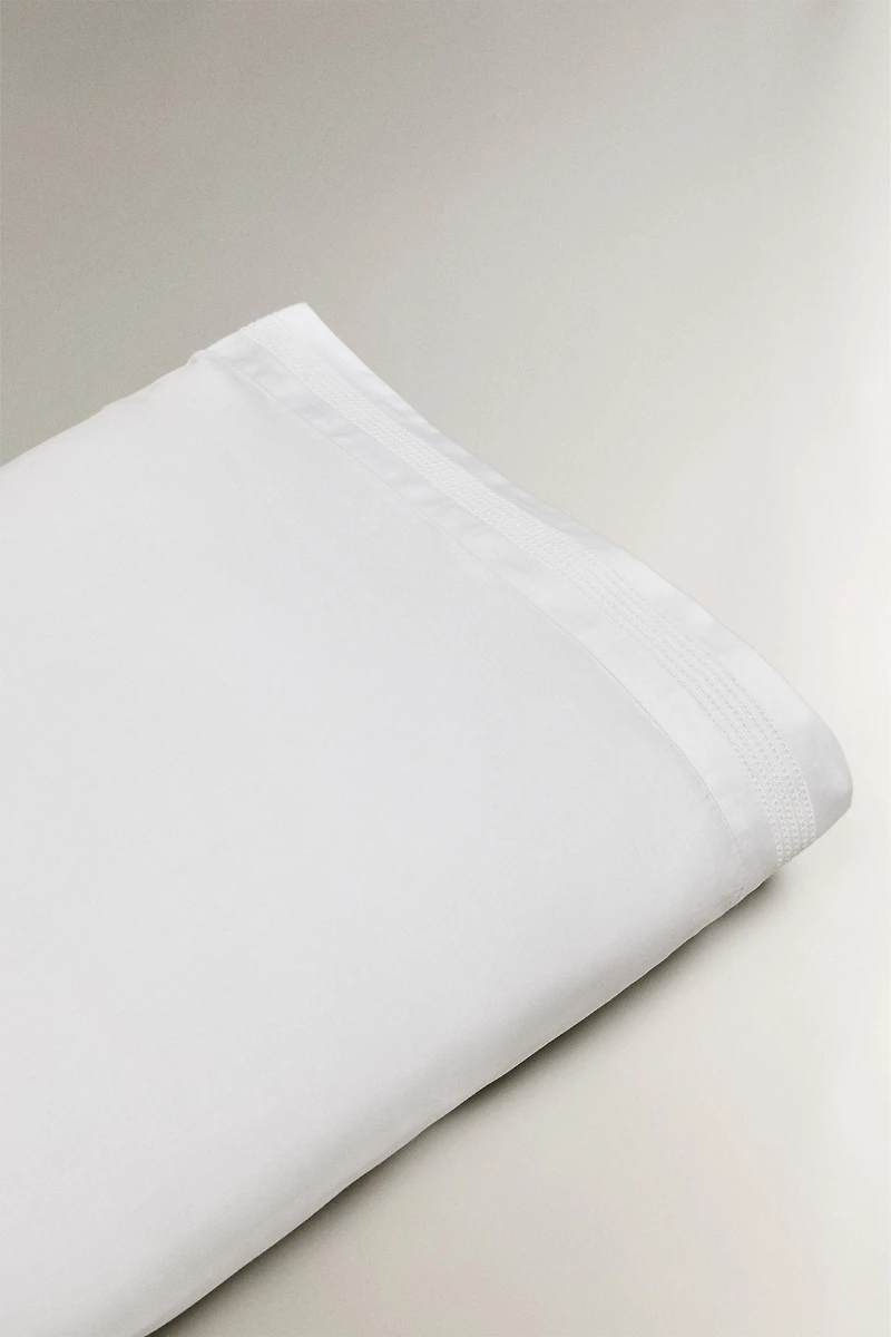 HEMSTITCHED SATEEN PILLOWCASE
