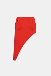 ASYMMETRIC POCKET SKIRT ZW COLLECTION
