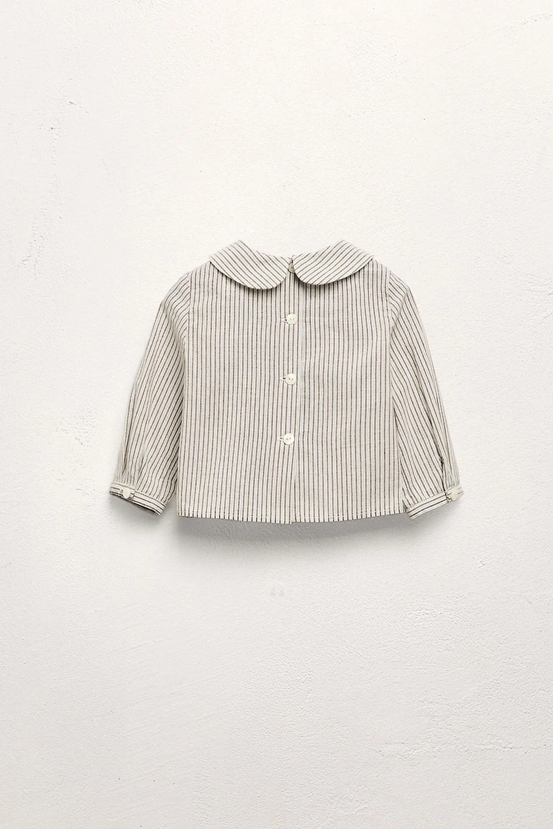 LIMITED EDITION STRIPED PETER PAN COLLAR SHIRT