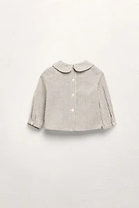 LIMITED EDITION STRIPED PETER PAN COLLAR SHIRT