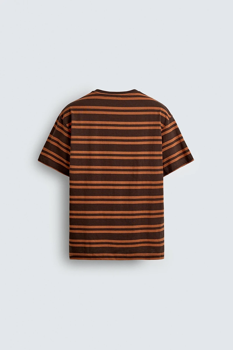 T-SHIRT JACQUARD RAYURES