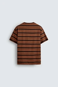 T-SHIRT JACQUARD RAYURES