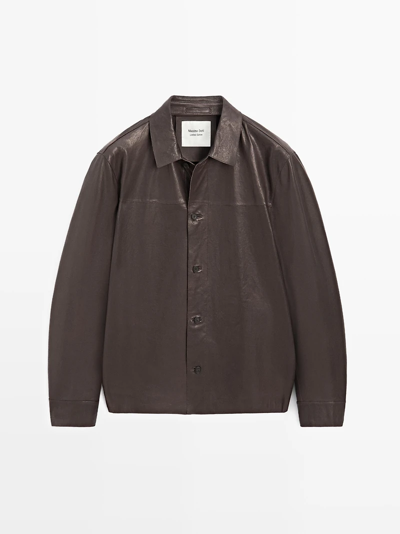 Nappa leather overshirt - LIMITED