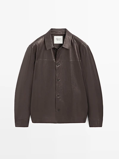 Nappa leather overshirt - LIMITED