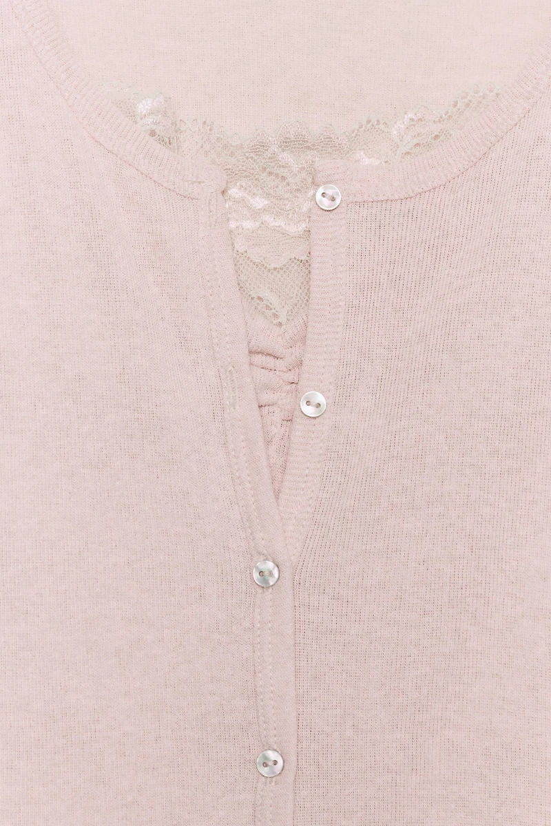 COMBINATION LACE TOP JACKET