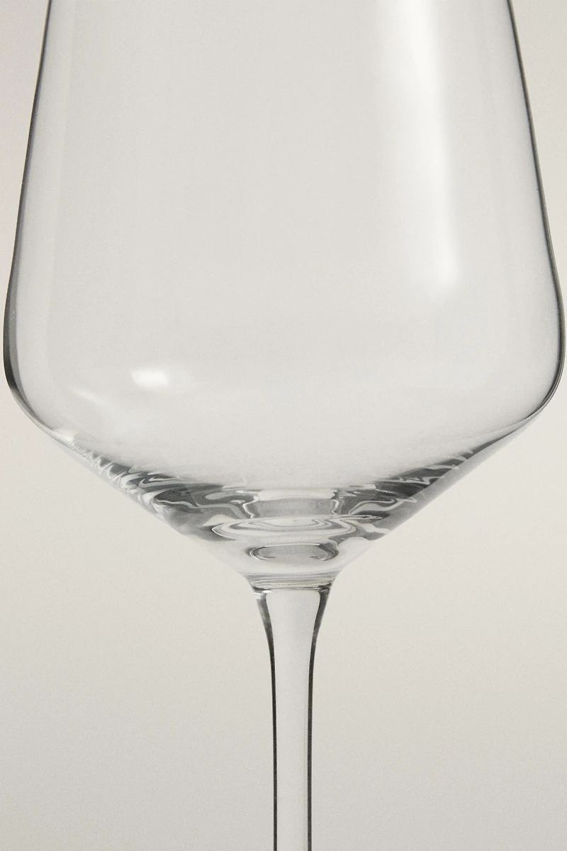 PLAIN BOHEMIA CRYSTAL WINE GLASS