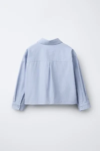 STRIPED CROPPED SHIRT