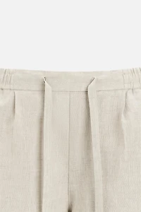 100% LINEN SHORTS