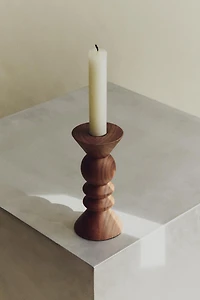 WOODEN CANDLESTICK
