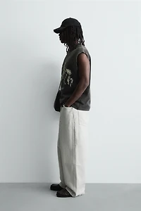 HORSE PRINT KNIT TANK TOP