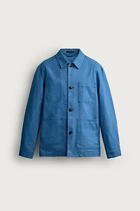 WASHED REGULAR FIT POCKET OVERSHIRT