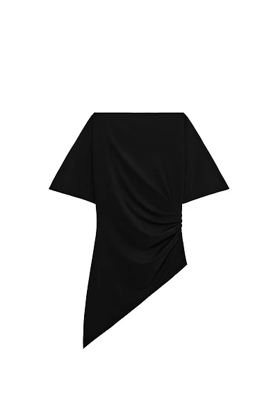 DRAPED CREPE TOP