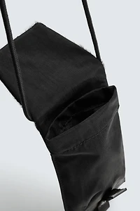 CROSSBODY BAG WITH FAUX FUR DETAIL X SR_A