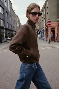 FAUX SUEDE JACKET