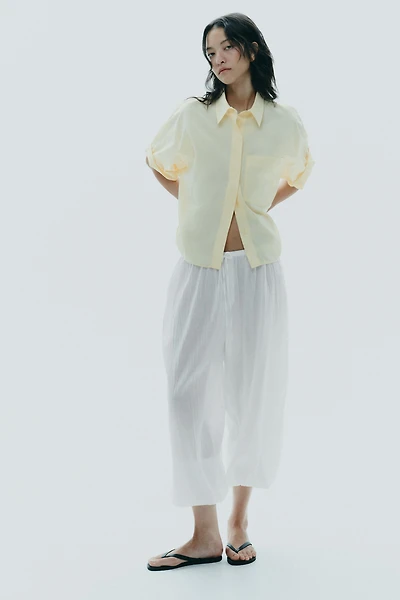CHEMISE EN POPELINE À POCHE