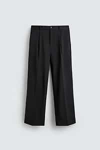 PANTALON STRUCTURÉ À PLIS