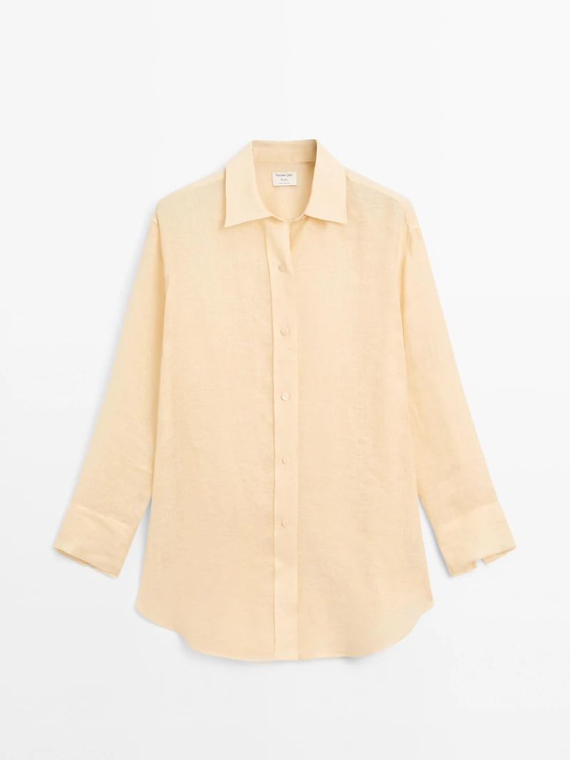 Long 100% linen shirt - STUDIO