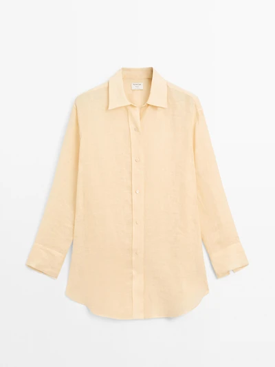 Long 100% linen shirt - STUDIO