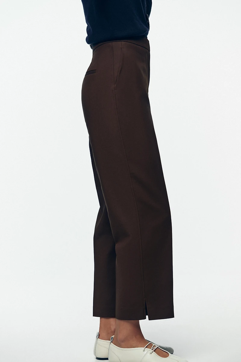PANTS WITH SLIT HEMS