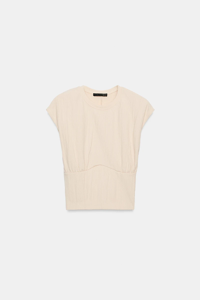 TEXTURED CORSET TOP
