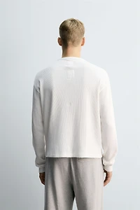 WAFFLE KNIT T-SHIRT X SR_A