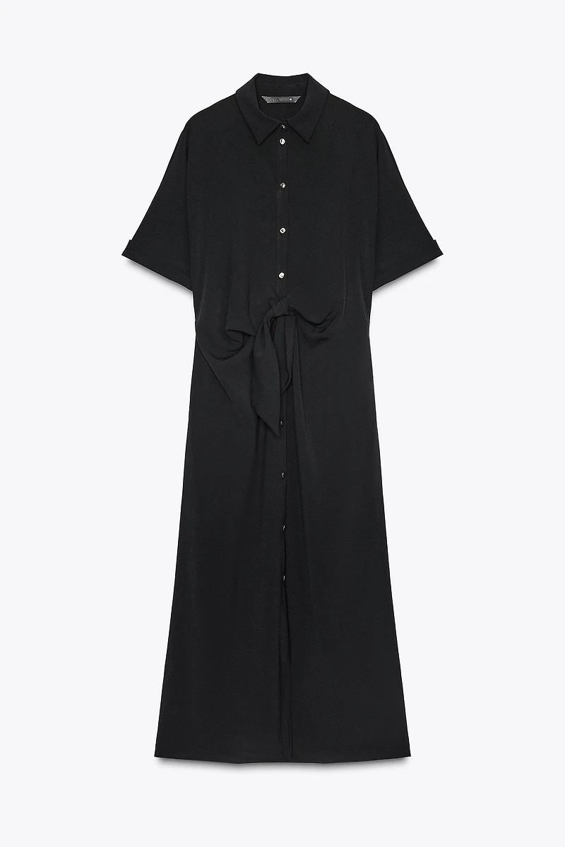 ROBE MI-LONGUE NŒUD