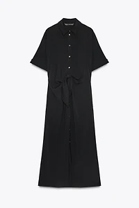 ROBE MI-LONGUE NŒUD