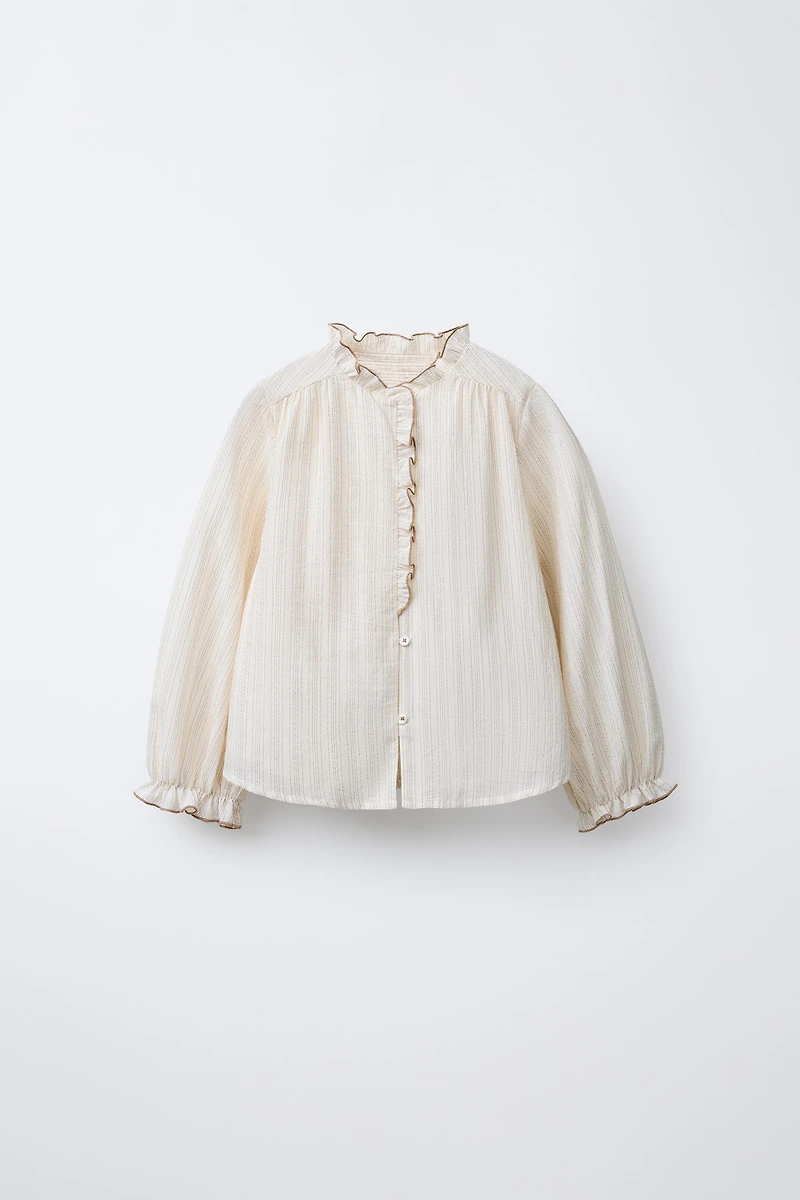 BENSIMON ® X ZARA RUFFLE STRIPED SHIRT