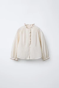 BENSIMON ® X ZARA RUFFLE STRIPED SHIRT