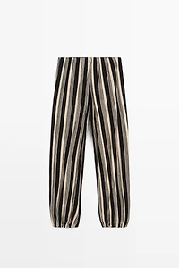 Striped sarouel co-ord pants