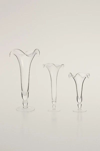 VASE EN VERRE FLEUR