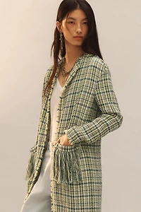 LIMITED EDITION FRINGED TEXTURED COAT