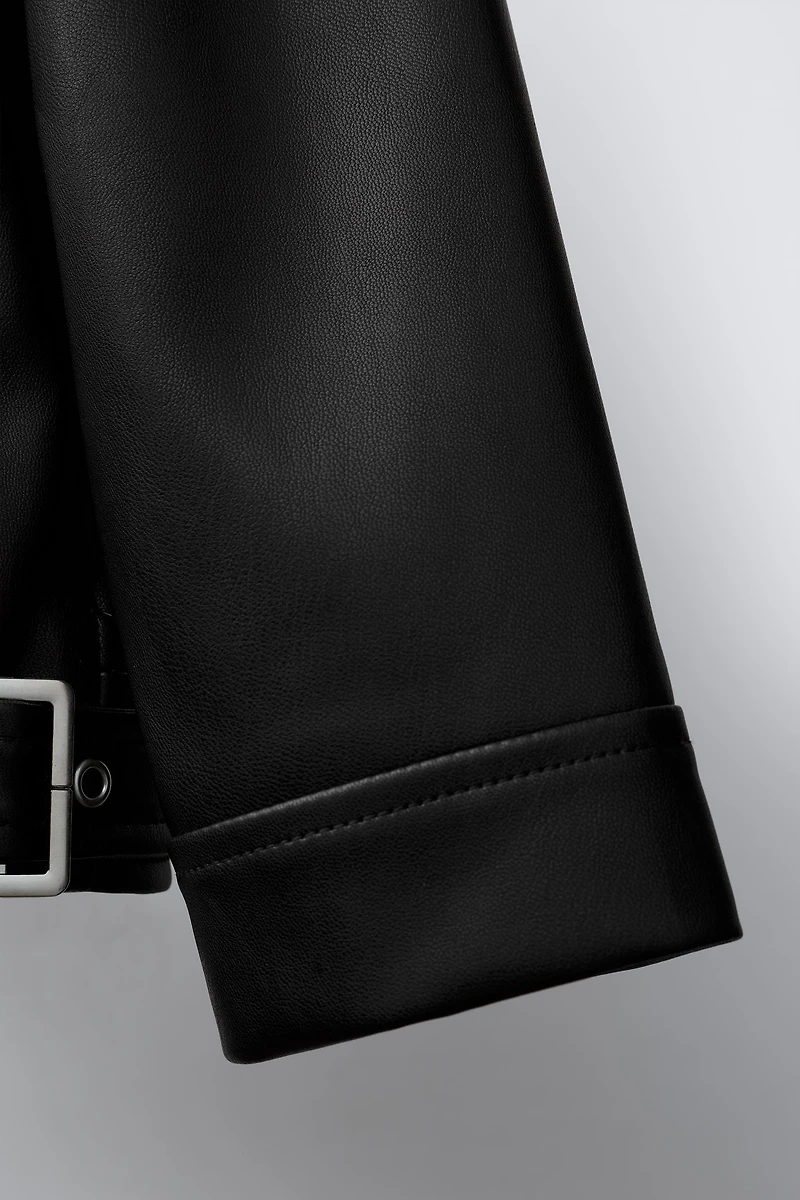 FAUX LEATHER JACKET