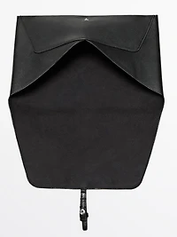 Cowhide leather laptop case with nappa finish