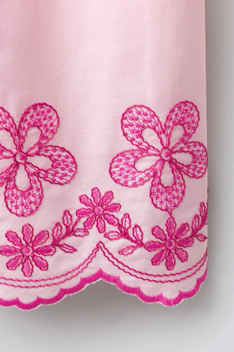 EMBROIDERED FLORAL CULOTTES