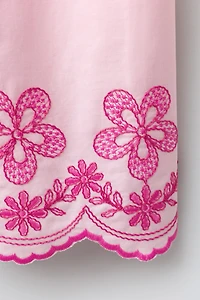 EMBROIDERED FLORAL CULOTTES