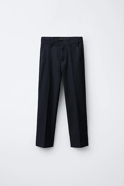 TEXTURED SUIT PANTS