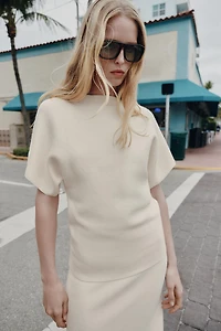 WIDE SLEEVE KNIT JUMPER