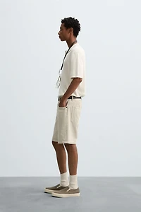REGULAR FIT DENIM SHORTS
