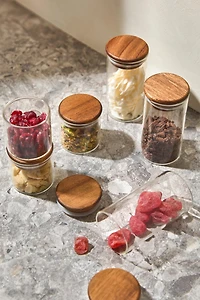 POT RANGEMENT CUISINE VERRE BOIS