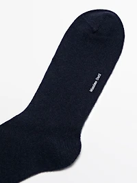 Chaussettes en maille de cachemire mélangé