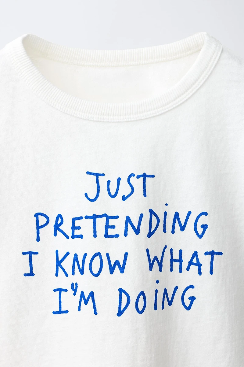 TEXT GRAPHIC T-SHIRT