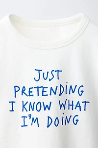TEXT GRAPHIC T-SHIRT