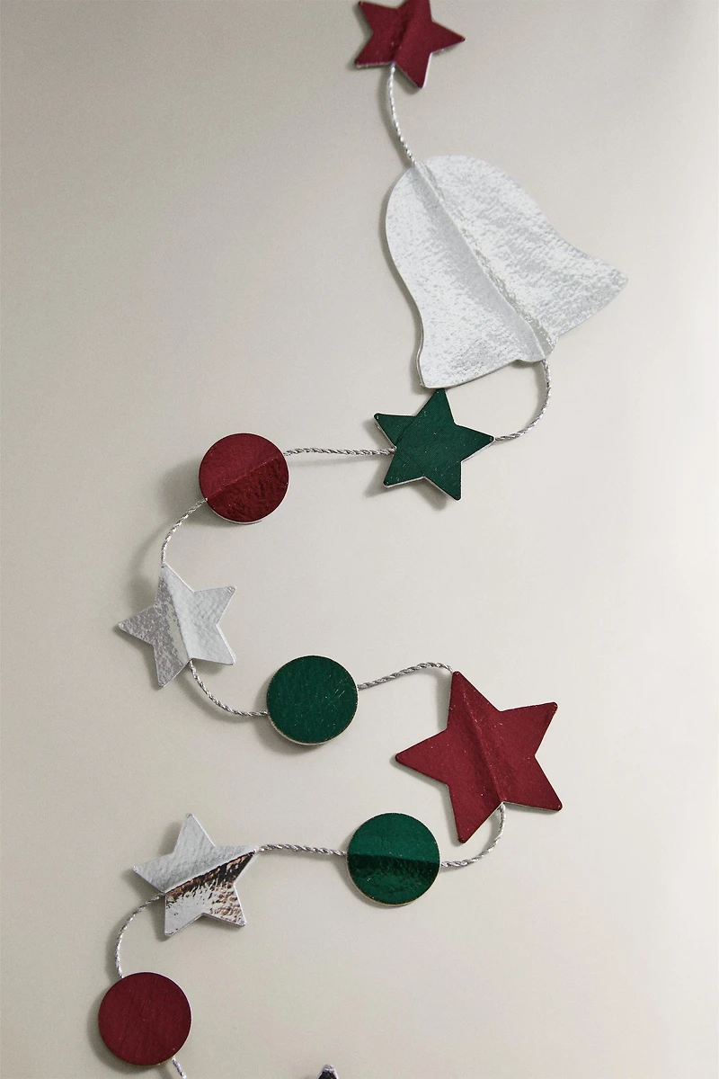 METALLIC PAPER CHRISTMAS GARLAND