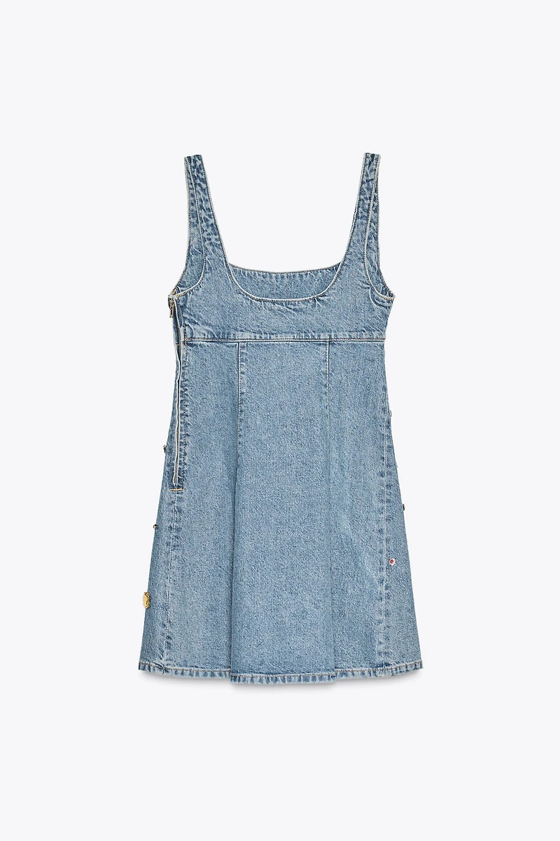 TRF JEWEL DENIM DRESS