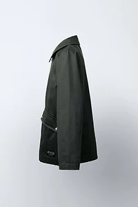 WAXED JACKET WITH LABEL