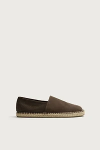 COMBINATION LEATHER ESPADRILLES